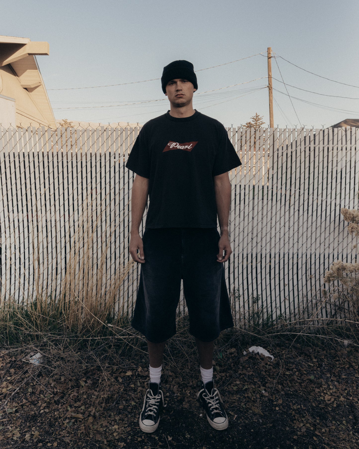 PERFECT LOGO TEE DISTRESSED BLACK