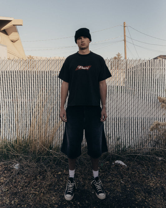 PERFECT LOGO TEE DISTRESSED BLACK